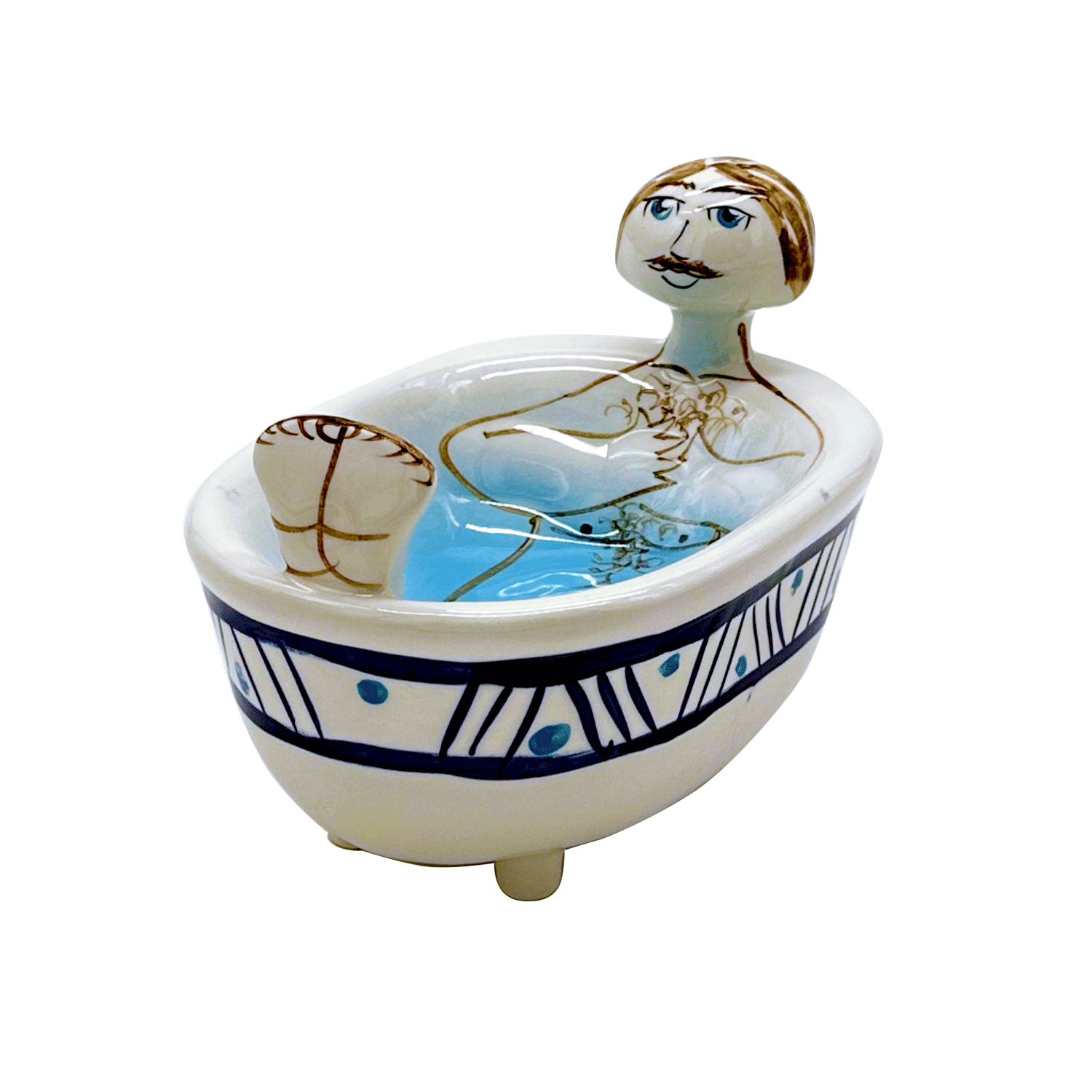 Michelangelo Bath Soap Dish | Villa Bologna Pottery