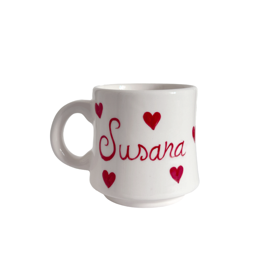Personalised Love Heart Mug