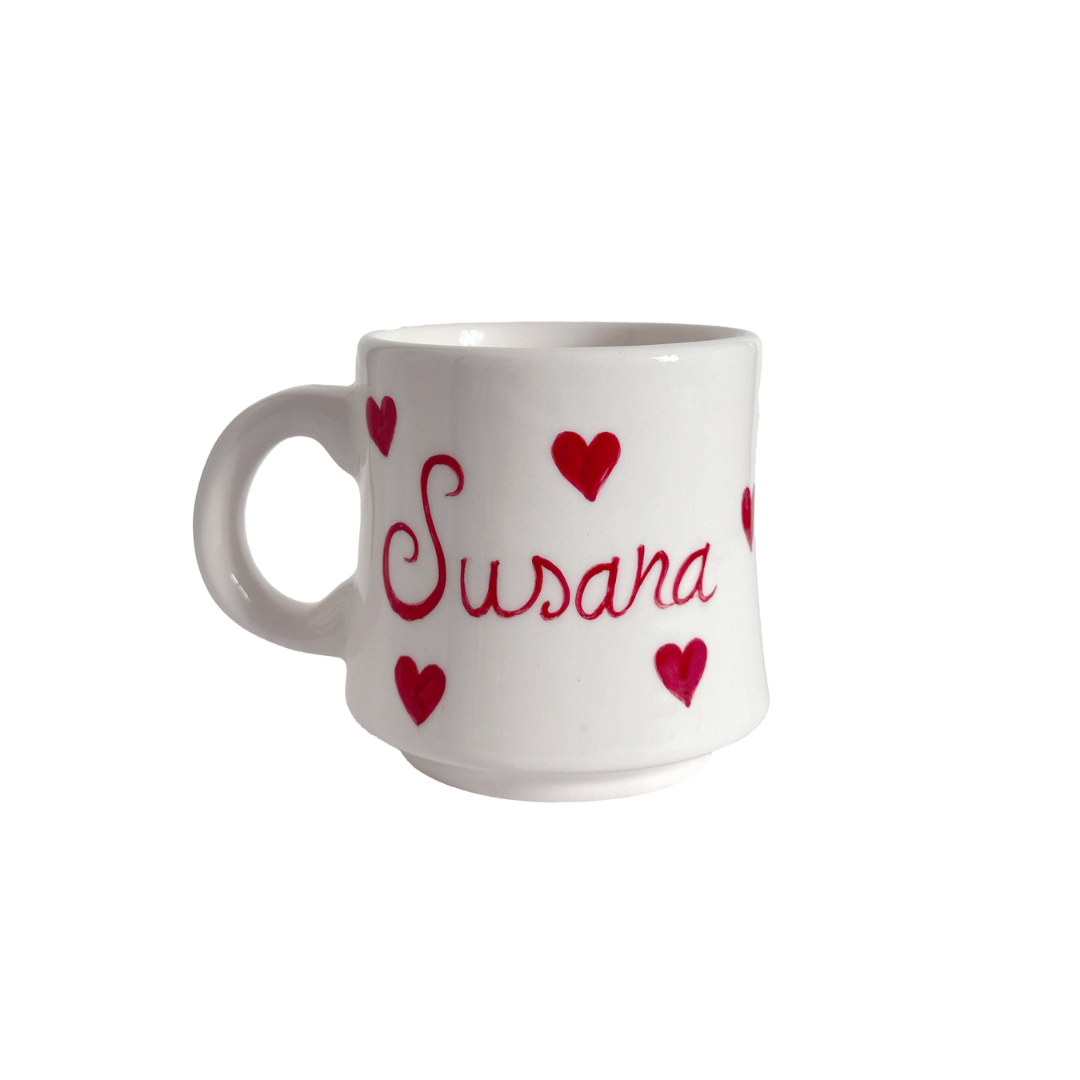 Personalised Love Heart Mug