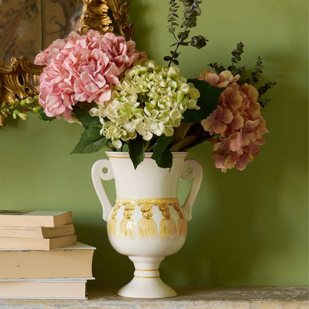 Sunflower Yellow Tassel Amphora Vase