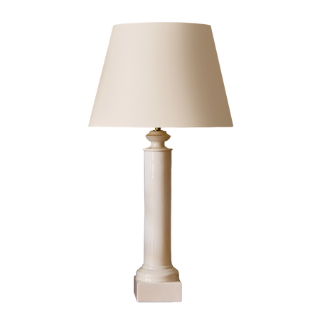 Mica Lamp in Cream