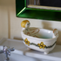 Pair of Michelangelo & Bianca Bath Soap Dishes