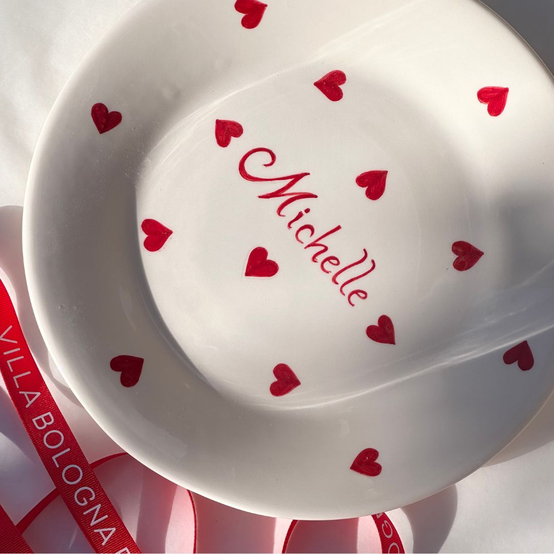 Personalised Love Heart Name Plate