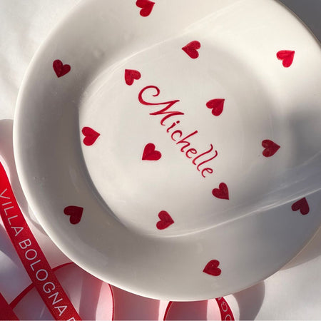 Personalised Love Heart Name Plate
