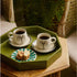 Palm Coffee Cup & Saucers (Set of 4)