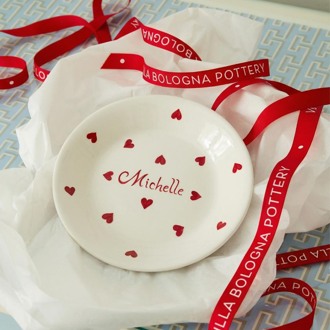 Personalised Love Heart Name Plate