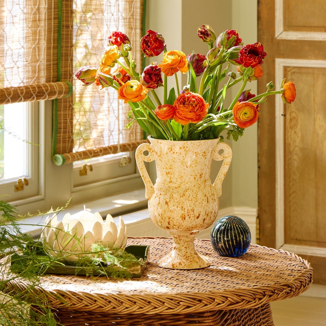 Ocre Amphora Vase