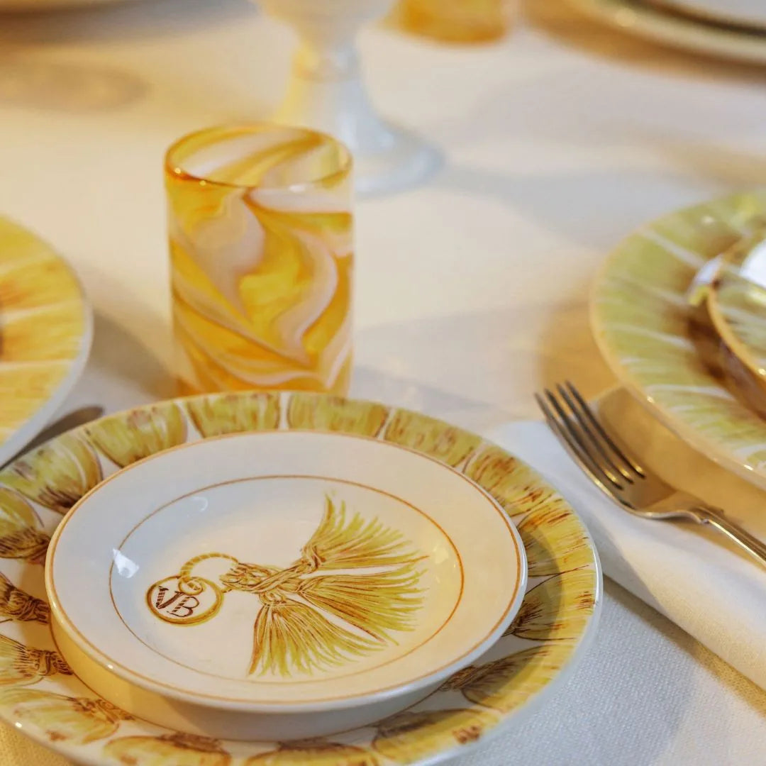Sunflower Yellow Tassel Vide-poche