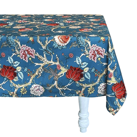 Acqua Chintz Tablecloth