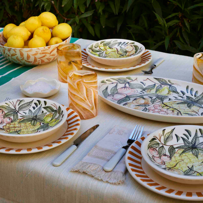 Small Oval Platter, Fruit