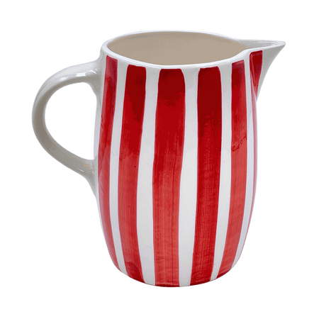 Red Stripes Water Jug