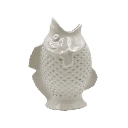 Cream Fish Vase