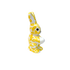 Yellow Scroll Bunny