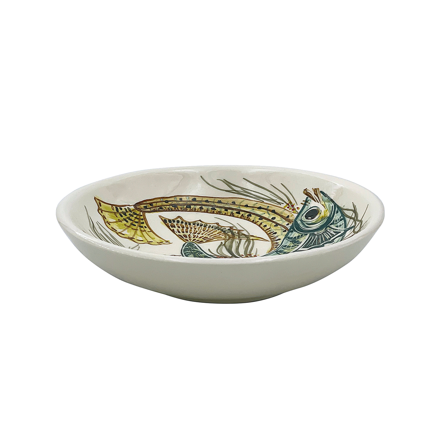 Yellow Aldo Fish Pasta Bowl | Villa Bologna Pottery