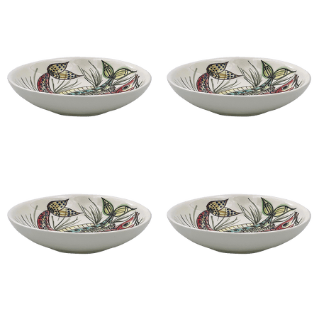 Red Aldo Fish Pasta Bowls (Set of 4)