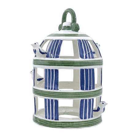 Blue Birdcage Lantern