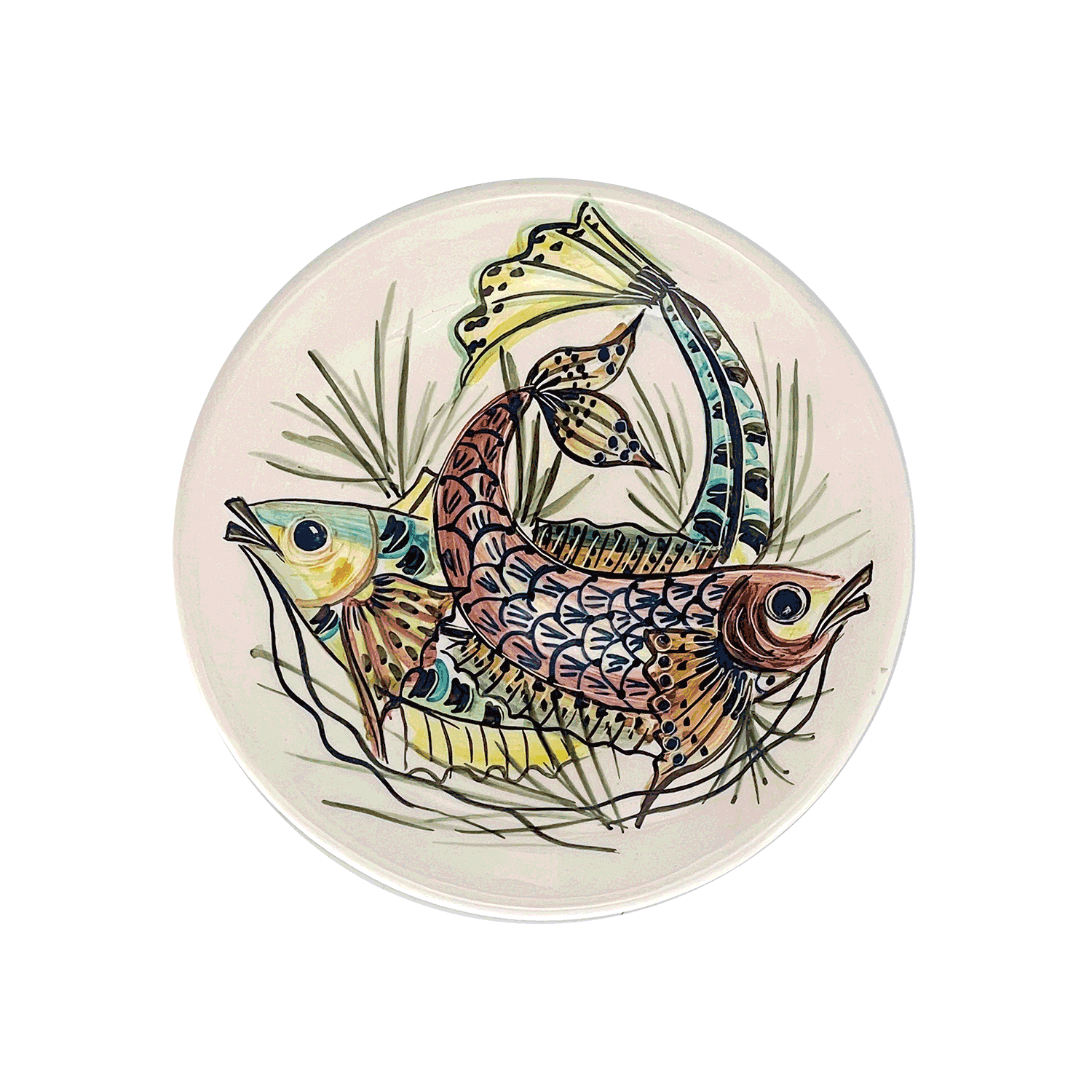 Red Aldo Fish Side Plate | Villa Bologna Pottery