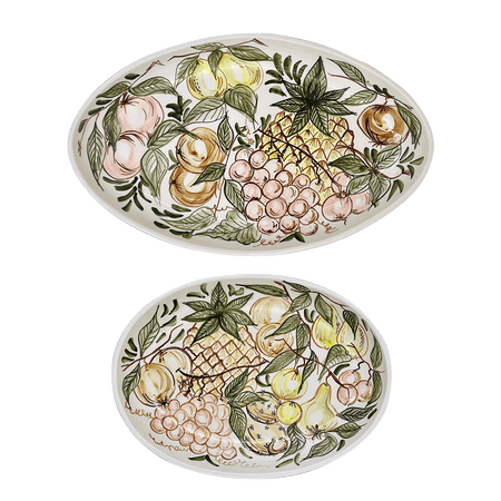 Fruit Serving Platters (Set of 2)