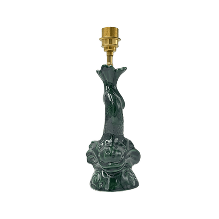 Small Emerald Green Dolphin Lamp