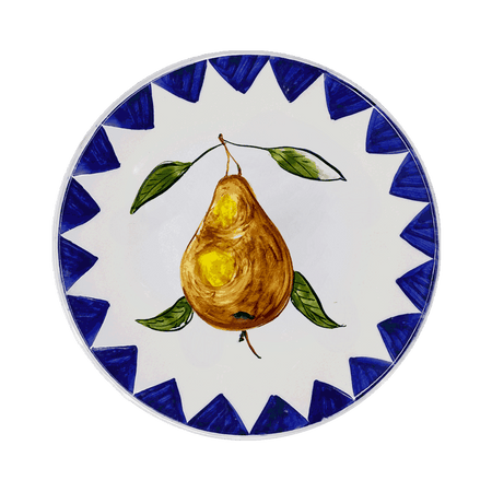 Pear Zigare Fruit Dinner Plate