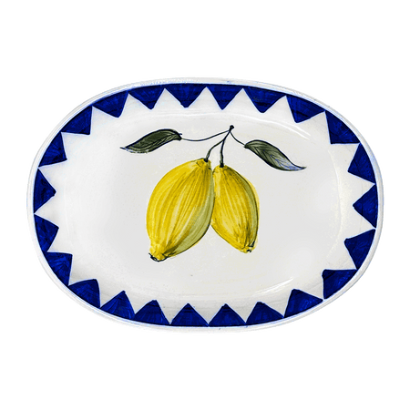 Small Lemon Zigare Fruit Oval Platter