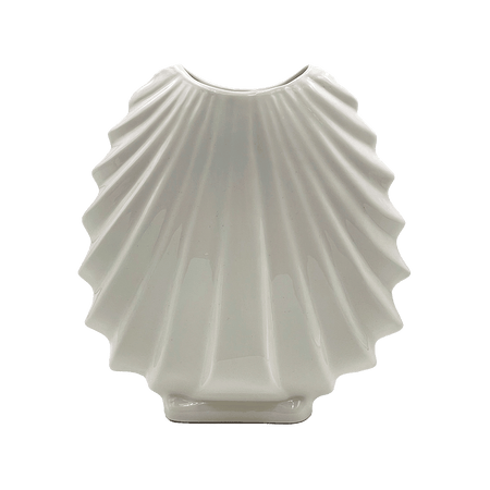Cream Shell Vase