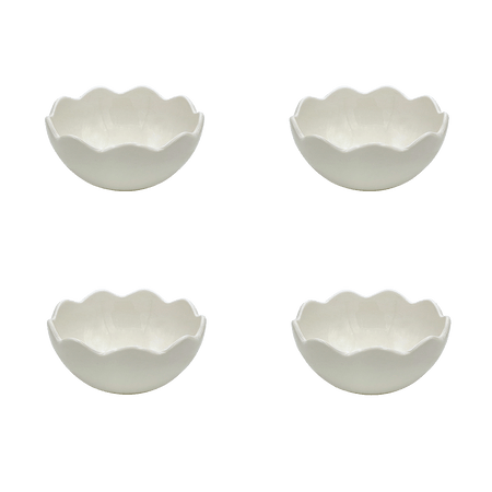 Small Scalloped Bowls (Set of 4)