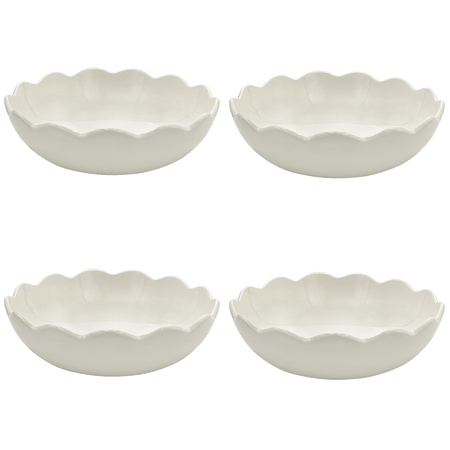 Large Scalloped Bowls (Set of 4)