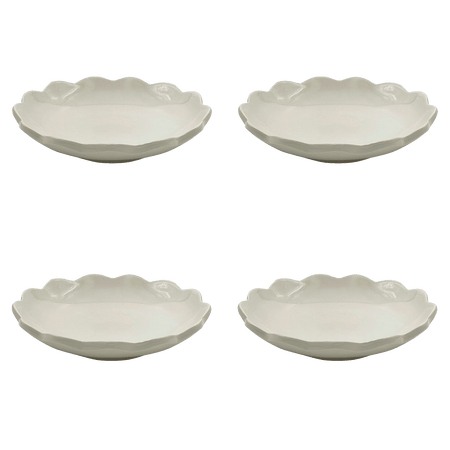 Scalloped Pasta Bowls (Set of 4)