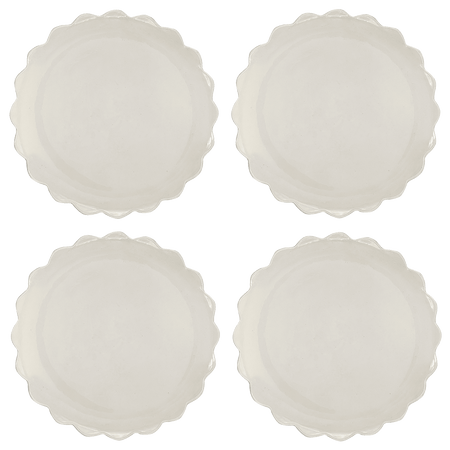 Scalloped Charger Plates (Set of 4)