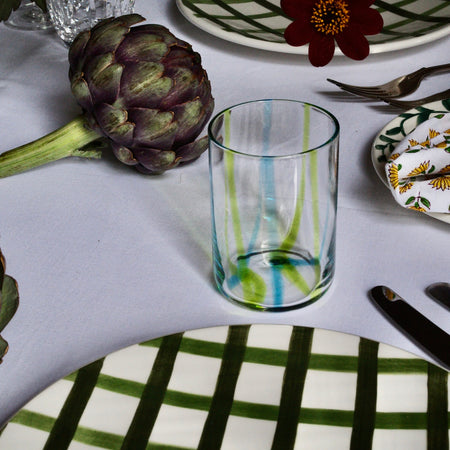 Aquamarine and Green Tirache Tumbler