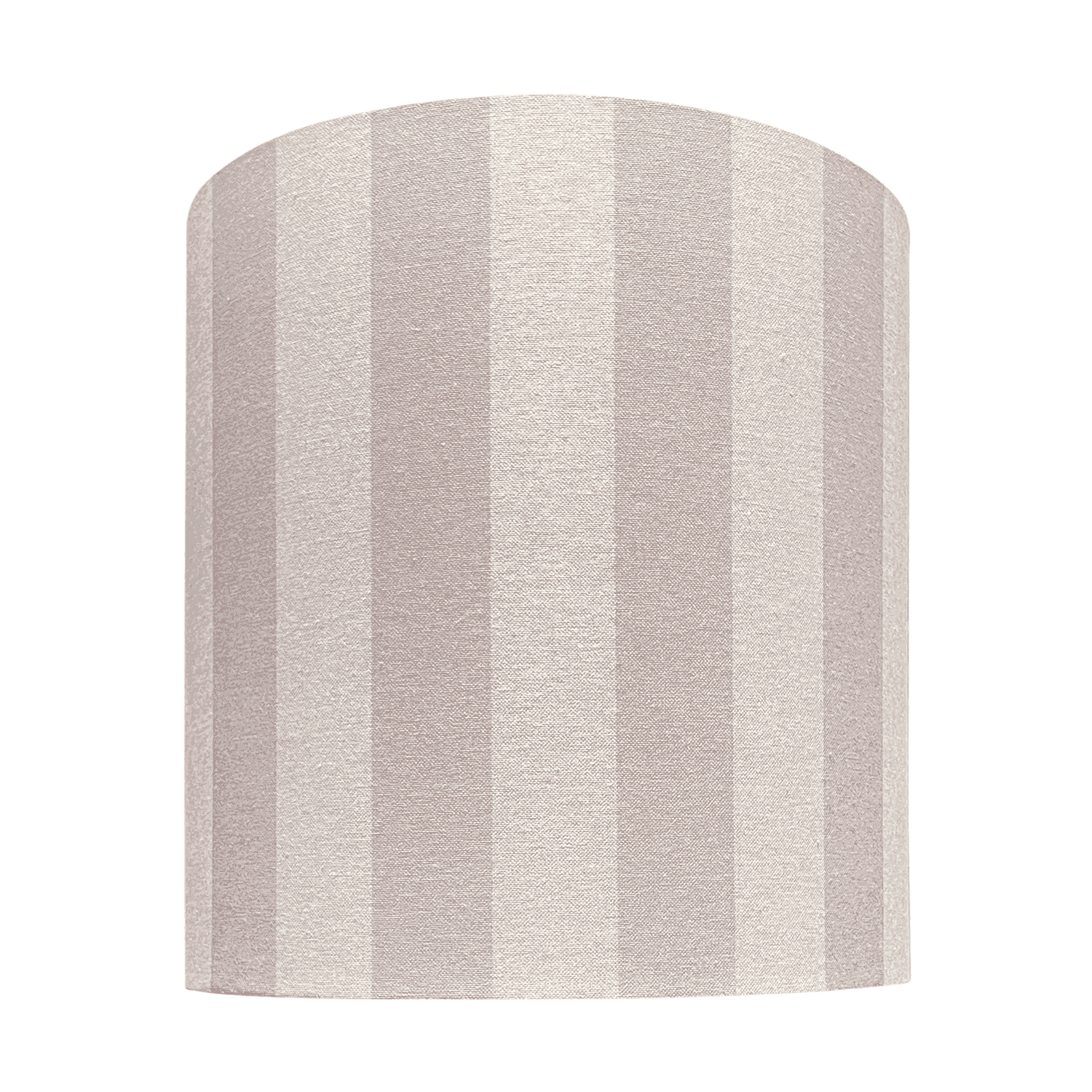 Pink & Cream Stripes Drum Linen Lampshade