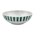 Large Green Stripes Bowl
