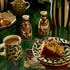 Green Scroll Tea Set (6 Piece)
