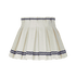 Small Triple Navy Ric Rac Cover Empire Lampshade 24cm