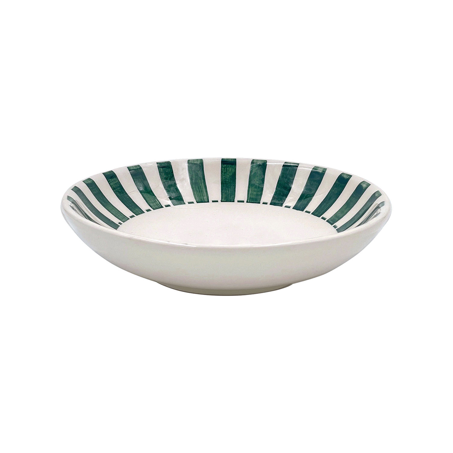 Green Stripes Pasta Bowl
