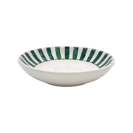 Green Stripes Pasta Bowl