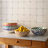 Yellow Scroll Salad Bowl