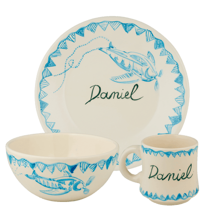 Personalised Turquoise Children’s Set