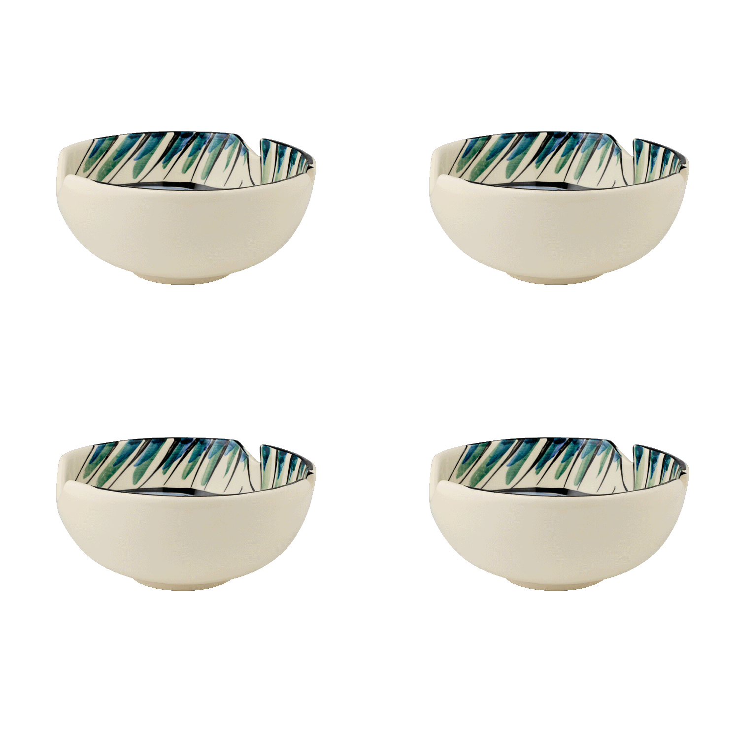 Small Blue Romina Fish Bowls (Set of 4)