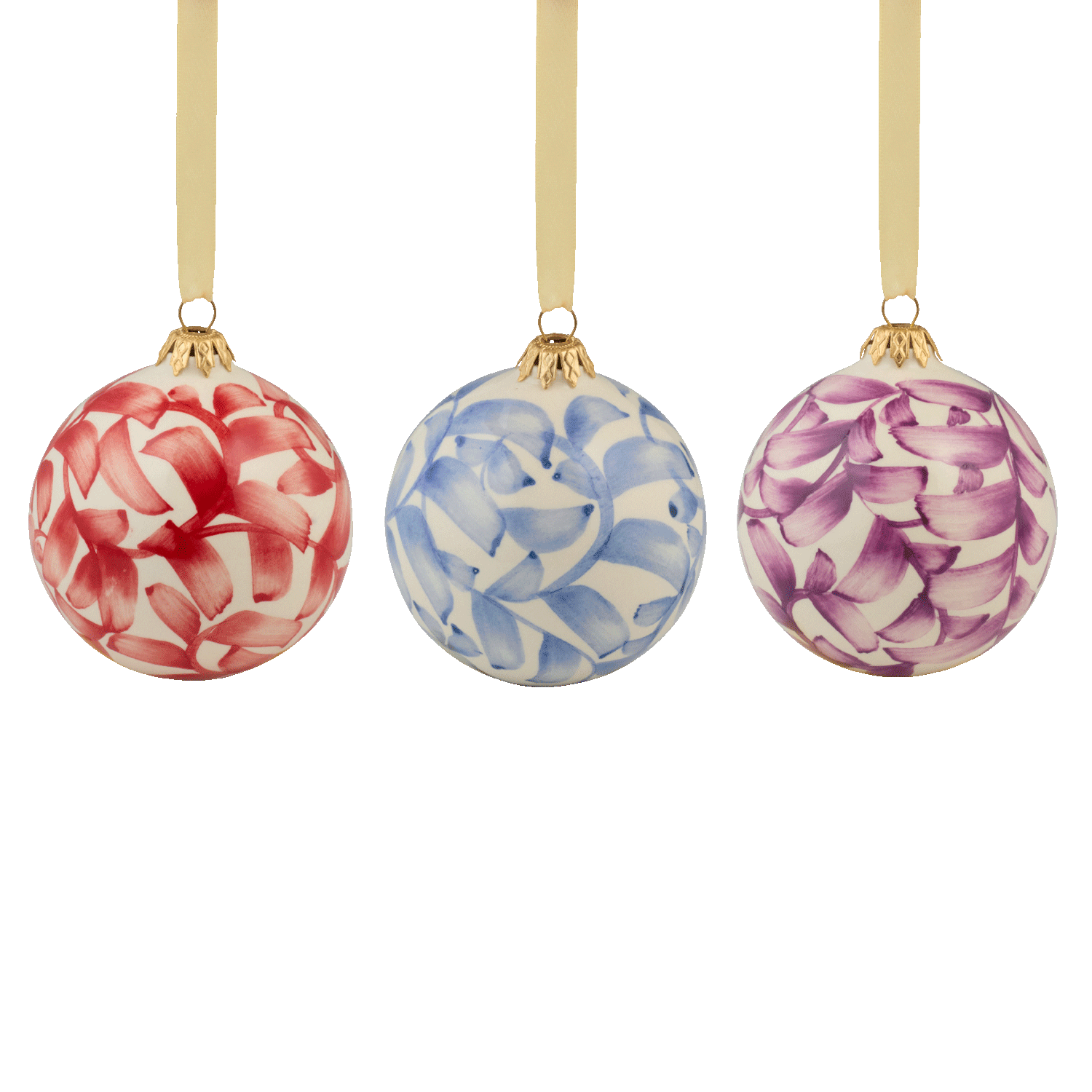 Mixed Scroll Christmas Bauble (Set of 3)