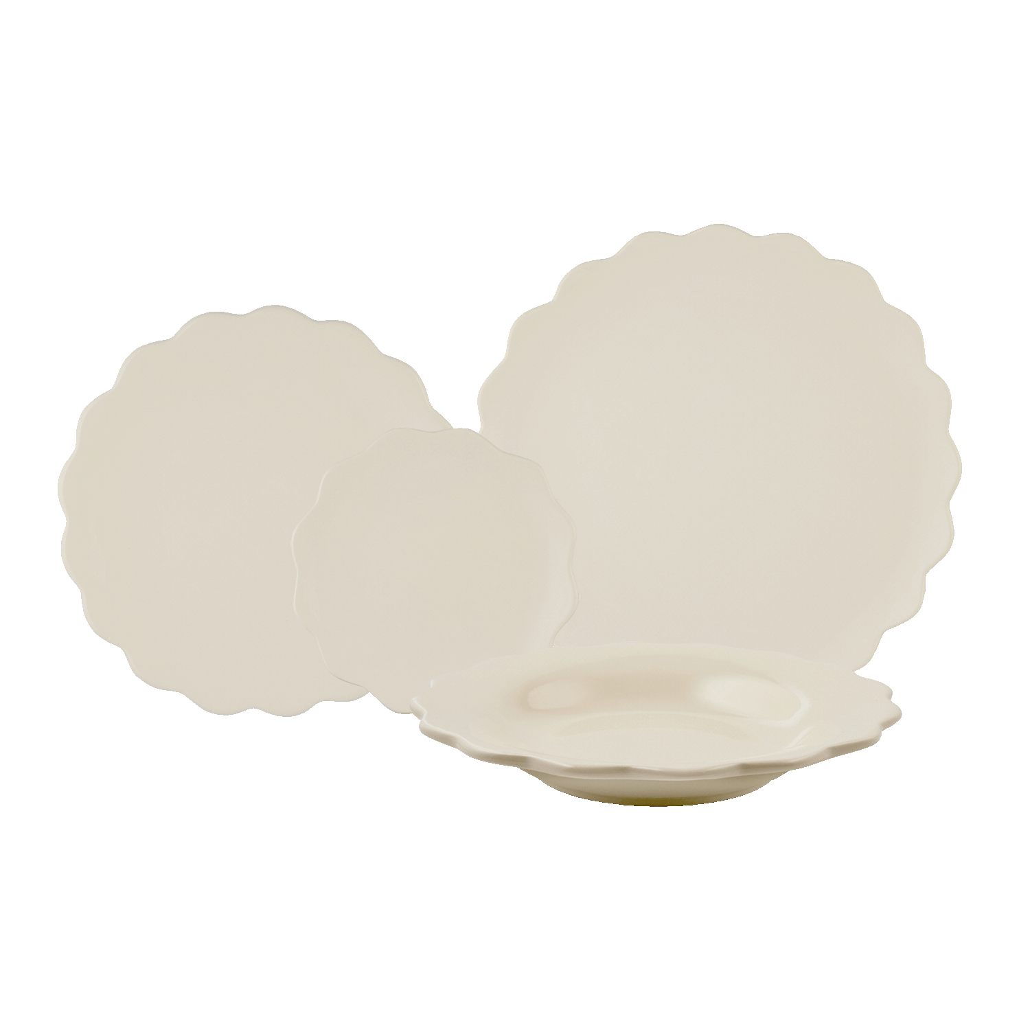 Scalloped Dinner Set (16 Piece)
