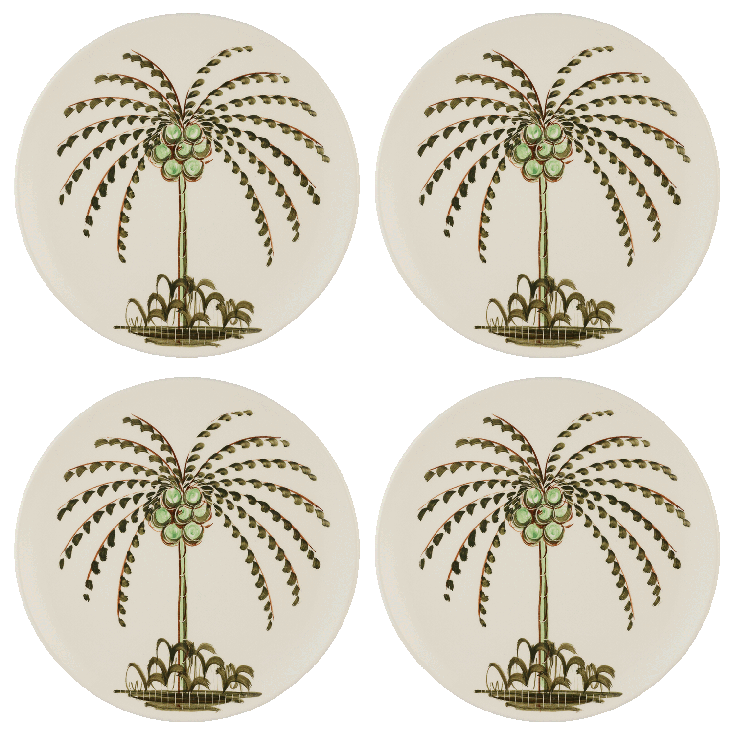 Palm Charger Plates (Set of 4)