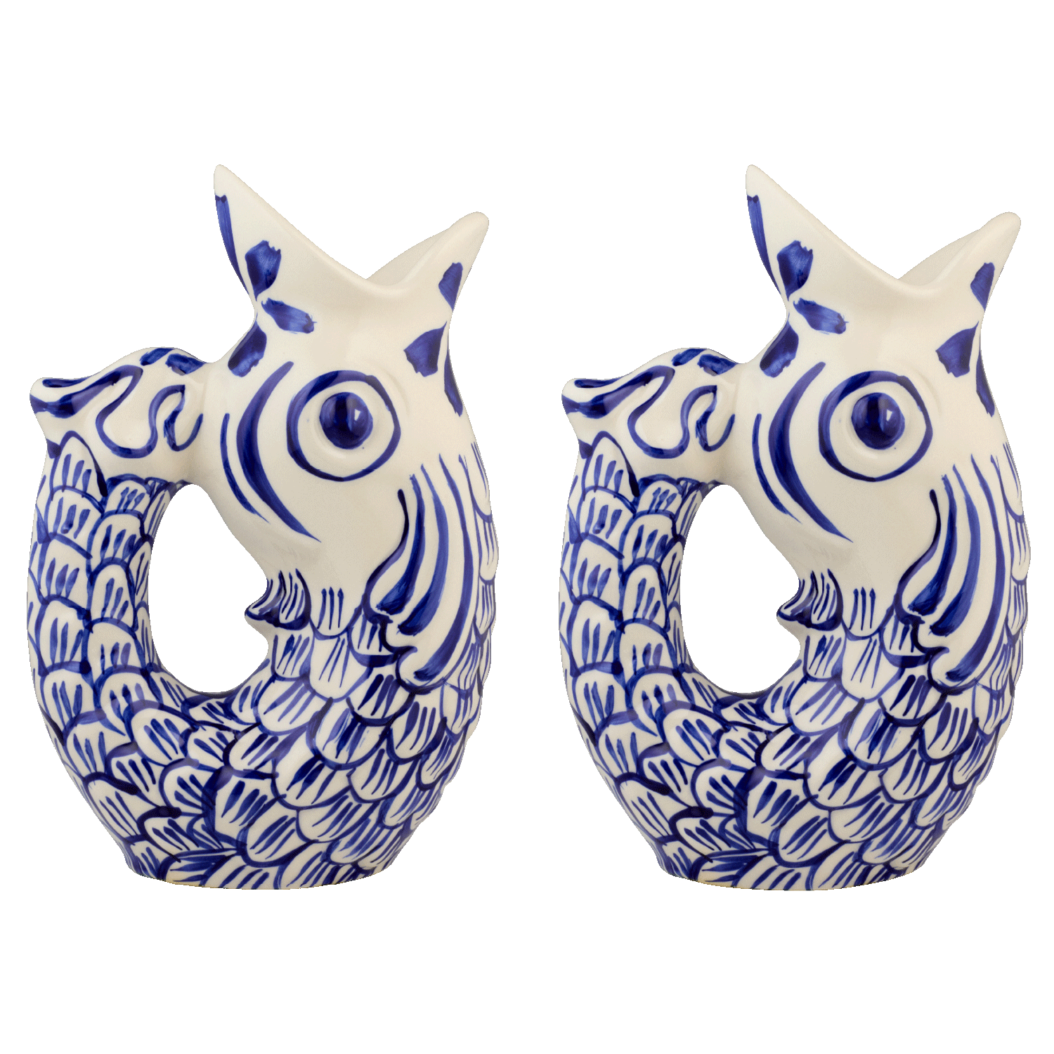 Navy Blue Glug Glug Jugs (Set of 2)