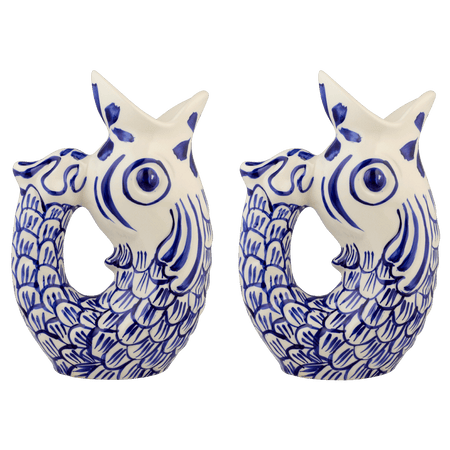 Navy Blue Glug Glug Jugs (Set of 2)