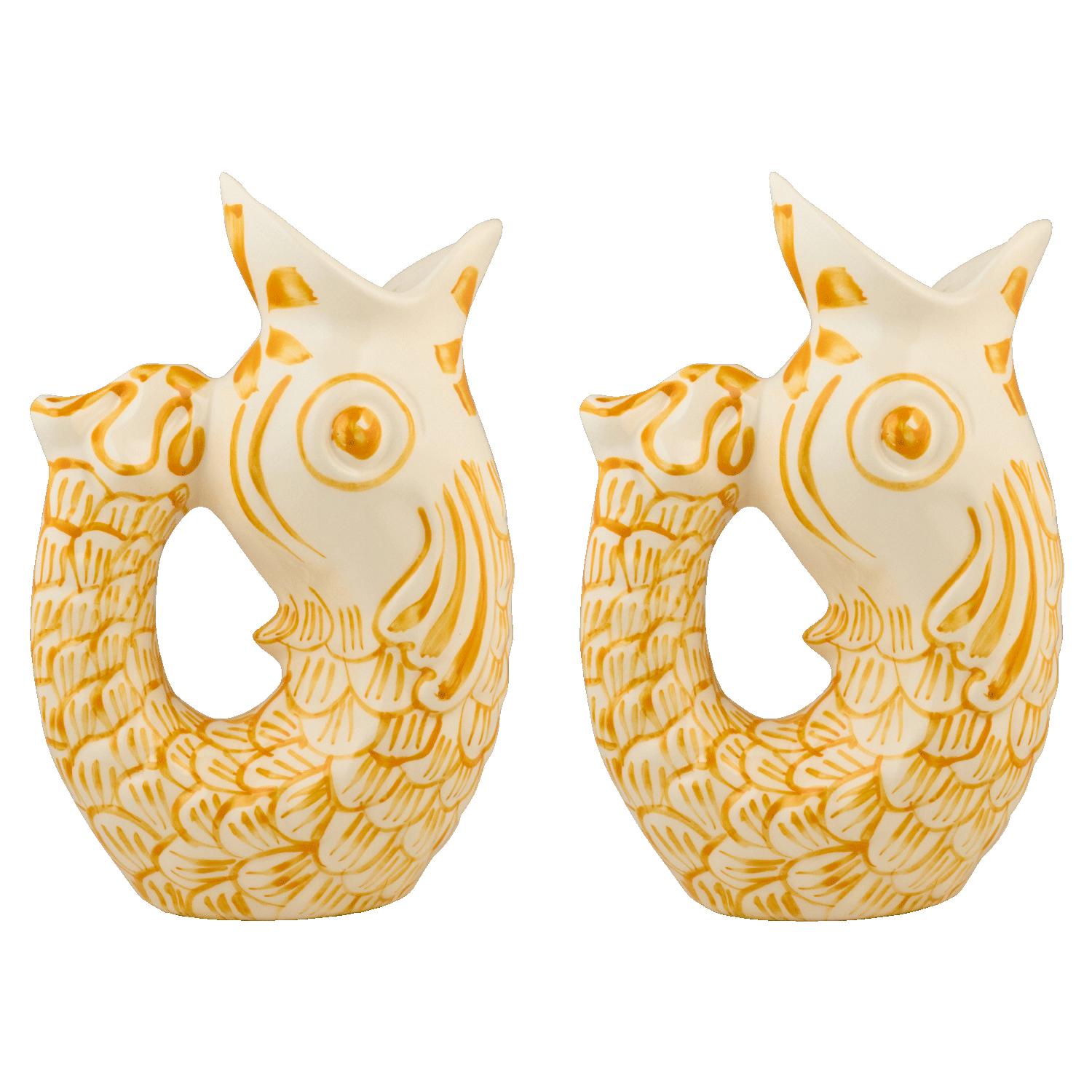 Yellow Glug Glug Jugs (Set of 2)
