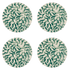 Green Scroll Dinner Plates (Set of 4)