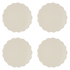 Scalloped Dinner Plates (Set of 4)