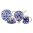 Navy Blue Scroll Breakfast Set (25 Piece)