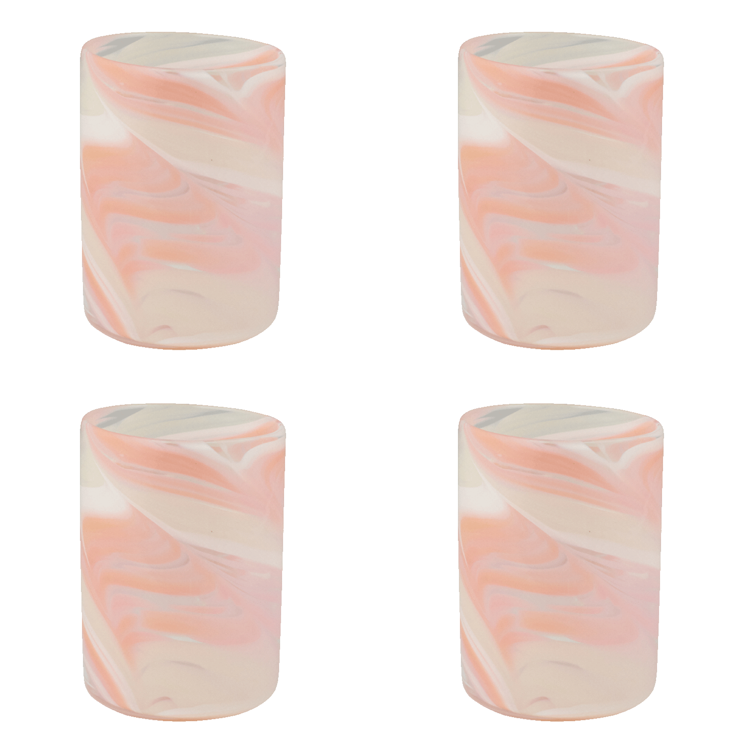 Pink Bellotto Tumblers (Set of 4)